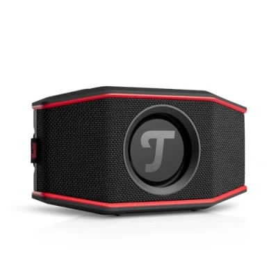 Image de Teufel ROCKSTER GO 2 Enceinte Bluetooth Portable pour l&#039;extérieur, étanche IP67, avec Longue durée de Vie la Batterie (28 h), Wireless Streaming, Carte Son USB Noir et Rouge