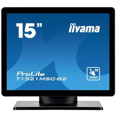 Image de iiyama ProLite T1521MSC B2 écran plat de PC 38,1 cm (15 ) 1024 x 768 pixels XGA LED Écran tactile Dessus table Noir Neuf