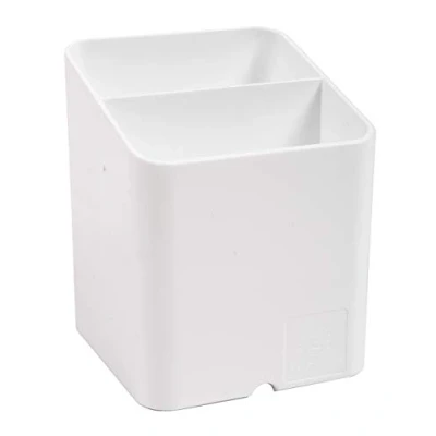 Image de Exacompta Réf. 67713D carton de 10 Pots à crayons PEN CUBE Office Avec 2 compartiments taille et hauteur différentes Dimensions 7,4x7,4x9,3 cm Couleur Blanc