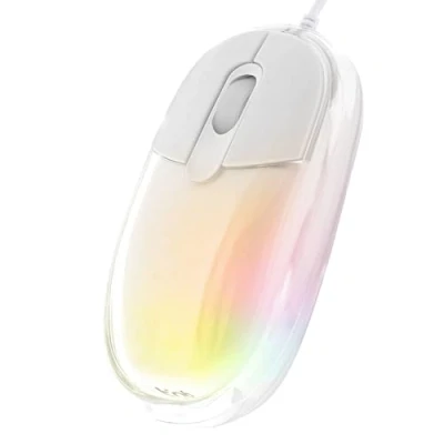 Image de T&#039;nB LUMY Souris Optique Filaire 1000 dpi luminothérapie Blanc