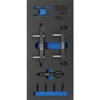 Image de BGS 9695 Insert de servante d&#039;atelier 1/3 : Coffret calage pour Jeep 3,0 V6 Diesel 9 pièces