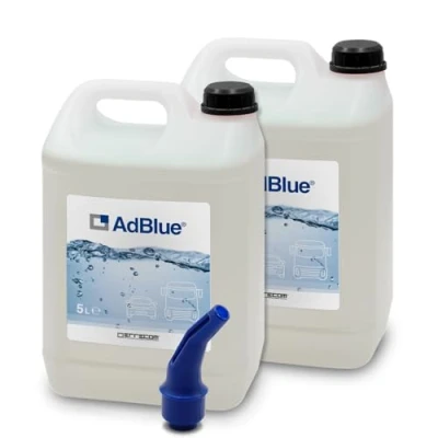 Image de ERRECOM AdBlue® Additif pour Moteurs Diesel la Réduction des Émissions NOx à Base d’Urée, Conforme ISO 22241 1, 10 L (2 x 5 L), Bec Verseur Inclus