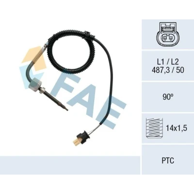 Image de FAE 68015 Palpeur, température des gaz après filtre à particules MERCEDES BENZ: Sprinter 3.5 T Van, Vito Mixto, Classe ML