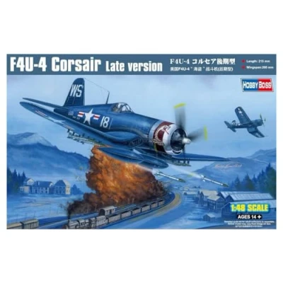 Image de Maquette Avion HOBBY BOSS F4U 4 CORSAIR LATE VERSION 1:48 Plastique À partir de 14 ans