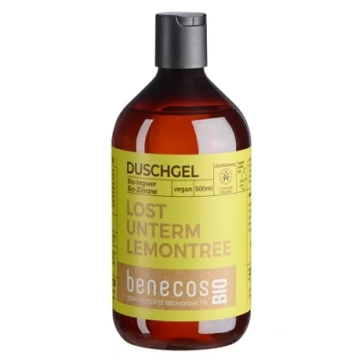 Image de benecos Gel douche bio gingembre + citron Lost under LEMONTREE Végétalien Plastique recyclé