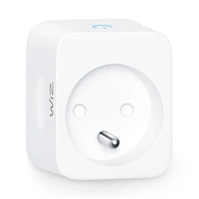Image de WiZ, prise connectée Wi Fi, fonctionne avec Alexa, Google Assistant et Apple HomeKit