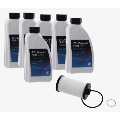 Image de ZF GETRIEBE 5961.308.601 Jeu de pièces, vidange boîte automatique avec huile, contient un kit complet d’huile VOLKSWAGEN: Golf 7, 5