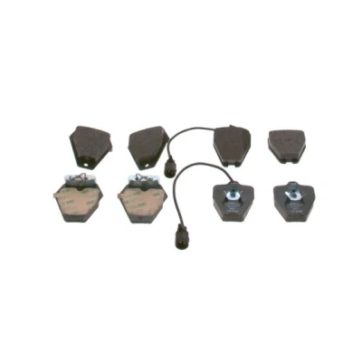 Image de BOSCH 0 986 494 436 Jeu de plaquettes frein Low Metallic avec palpeur d&#039;usure intégré tôle anti bruit, clip piston AUDI: A8 D2