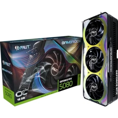 Image de Palit GeForce RTX 5080 GameRock OC NVIDIA 16 Go GDDR7 Neuf