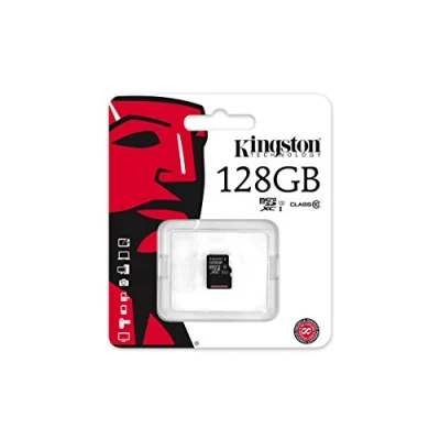 Image de Kingston SDCX10/128GBSP carte micro SDHC/SDXC Classe 10 UHS I de 128Go vitesse minimum 10MB/s seule