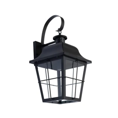 Image de Lindby Applique Exterieur Mertollio à intensité variable (Antique, Classic) en Noir Métal (1 lampe,à E27), Murale Exterieur, Luminaire Lampe Jardin, Eclairage