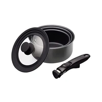 Image de MasterClass Pan Set Smart Space 5 Piece standard non stick coating