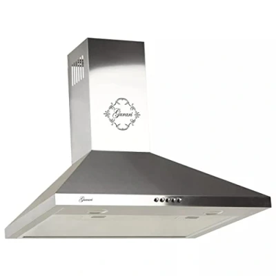 Image de Gurari 147 Inox 50, Hotte aspirante murale 50 cm 1000m3/hHotte Luxe fabricant 3 vitesses 1000m3/h LED Recirculation possible