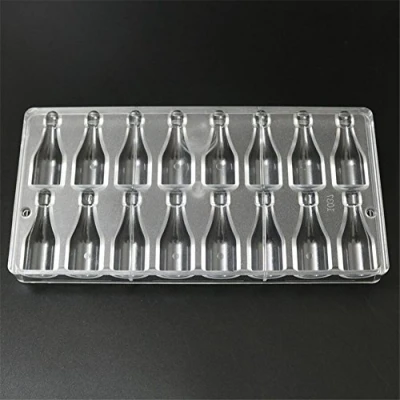 Image de Valink DIY 3d en forme de bouteille plastique polycarbonate Moules à chocolat, bonbons chocolat décoration, Bakeware Poêle, Moule gâteaux outils, barre Mo
