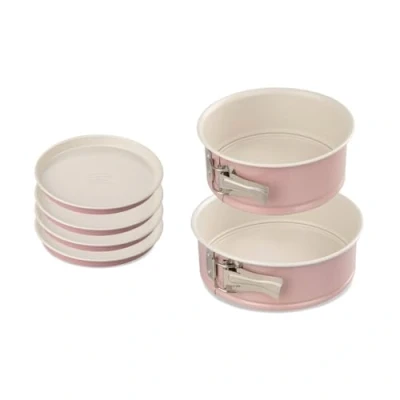 Image de Dr. Oetker 9925750 Lors de 3 moules à gâteaux, moule manqué, rond pâtisserie, layer cakes, Acier, Céramique, Rose, 18,5 x 7,5 18 cm 20 7 17 1,5