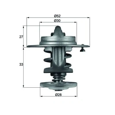 Image de MAHLE ORIGINAL TX 80 83 Thermostat d&#039;eau 52 sans joint d&#039;étanchéite TOYOTA: 4Runner, HIACE 4 Kasten, ROVER: 800 Berline