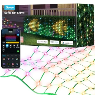 Image de Govee Filet Lumineux pour Buissons avec 480 LED, 0,88 x 2,86 M, Lumières en Maille Buisson D&#039;extérieur Plusieurs Modes et Fonction de DIY Arbustes Décoration Pelouse, étanche IP65