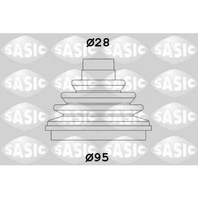 Image de SASIC 2933003 Soufflet De Cardan côté roue PEUGEOT: Expert I Van, 806, I, CITROËN: Jumpy Evasion, MPV, FIAT: Scudo Van