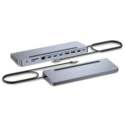 Image de i tec USB C Metal Ergonomic 3x 4K Display Docking Station + Power Delivery 100 W Neuf