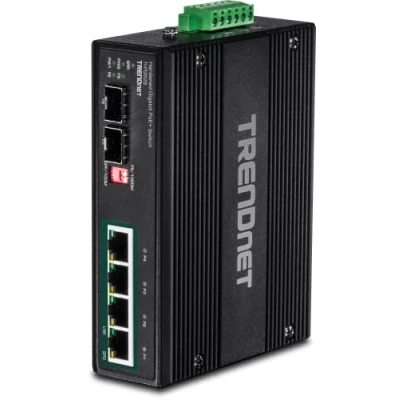 Image de Trendnet TI PG62B commutateur réseau Non géré L2 Gigabit Ethernet (10/100/1000) Connexion Ethernet, supportant l&#039;alimentation Via ce Port (PoE) Noir