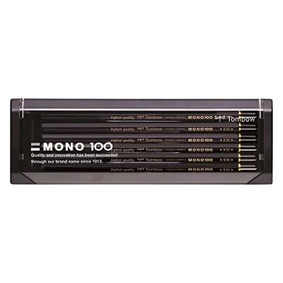 Image de TOMBOW Lot de 3 Crayons Graphite Haute Qualité MONO 100 8H