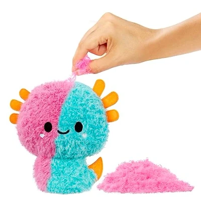 Image de Fluffie Stuffiez Petite Peluche à Collectionner Axolotl Déballage Surprise avec ASMR, Fidget, DIY Rembourrage Retirer, Ultra Douce Idéal pour Les Enfants de 4 Ans et Plus