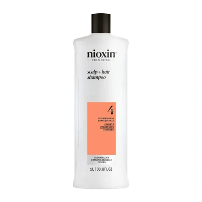 Image de Nioxin Sistema 4 Scalp + Hair Shampoo 1000ml shampooing fortifiant pour cheveux abîmés