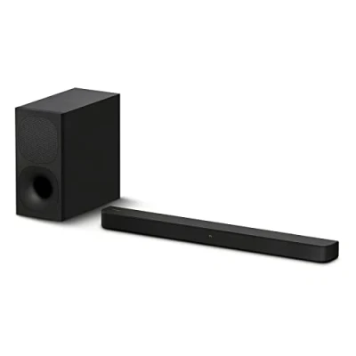 Image de Sony HTS400.CEL Barre de Son TV 330W, 2.1 canaux avec Caisson Basse, Bluetooth, Surround Avant, S Force Pro, Dolby Digital (Noire)