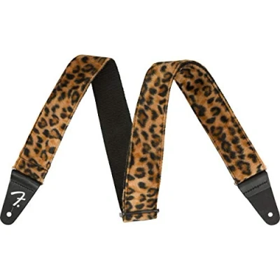 Image de Fender® »WILD ANIMAL PRINT STRAPS ZEBRA« Sangle en polyester pour guitare Largeur 5cm Couleur: Leopard