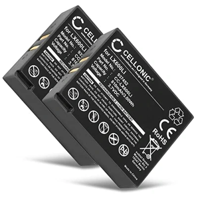Image de CELLONIC® 2X Batterie LX600LI 810mAh Compatible avec Eartec Ultralite, HUB Reparation Casque Audio Headset sans Fil, accu Rechange Remplacement