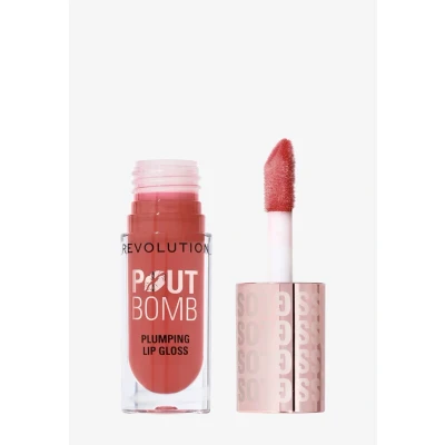 Image de Makeup Revolution POUT BOMB Plumping Gloss Lipgloss Gloss, Taille: 4.6 ml, Melba warm peach