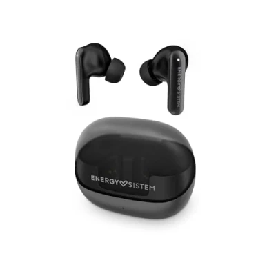 Image de Energy Sistem Serenity ANC Casque True Wireless avec Annulation de Bruit (4 Microphones, Bluetooth 5.3, Plastique recyclé, Batterie 25 Heures, certifié IPX4) (Noir)