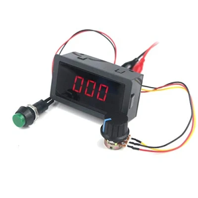 Image de Taikuwu Digital PWM DC Display Motor Governor 6V 12V 24V Regolabile Stepless Speed Controller