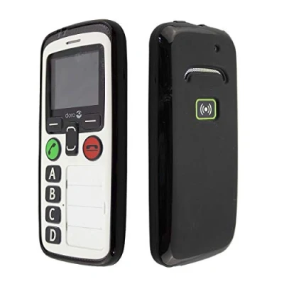 Image de caseroxx Coque pour Doro Secure 580 / 580IUP, TPU Housse Étui de Protection Antichoc Smartphone (Coque Coloris Noir)