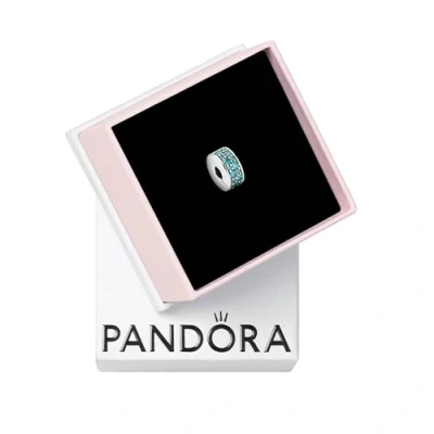 Image de Pandora 791817MCZ Perle à clip en argent pour femme avec perles zirconium vert