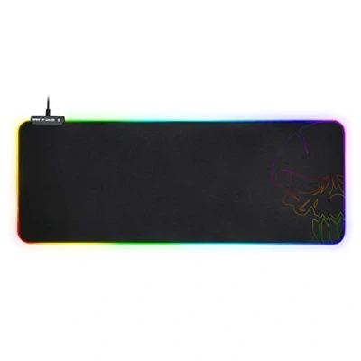 Image de Spirit Of Gamer Tapis DE Souris RGB XXL Rétro Eclairage LED Lumineuse 10 Modes + Colors Texture Ultra Fine Base Antidérapante Dim : 85.7 x 33 0.5 cm PS4 / Xbox One/PC