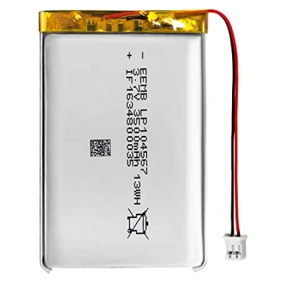 Image de EEMB Batterie 3.7V 3500mAh LP104567 Lipo Rechargeable avec connecteur JST Assurez Vous Que la polarité de l&#039;appareil Correspond à Avant l&#039;acheter!