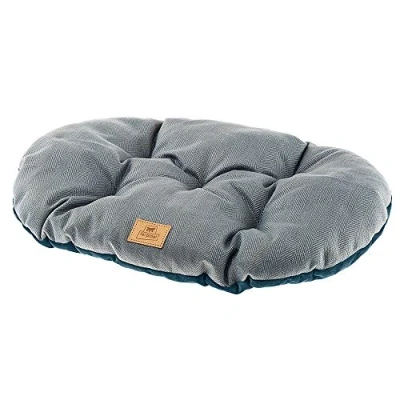 Image de Ferplast Stuart Coussin Double Face/Tweed/Velours Doux/Lavable pour Chien/Chat Bleu 45/2 1 Unité