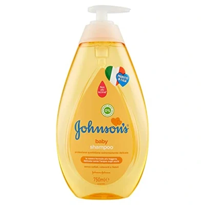 Image de JOHNSON&#039;S Baby, Shampoing, pour enfants, formule légère et délicate, sans colorants, alcool savon, plus de larmes, idéal toute la famille, 750 ml