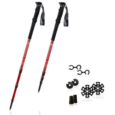 Image de Bâton de randonnée Guidetti Nature Hike rouge TU