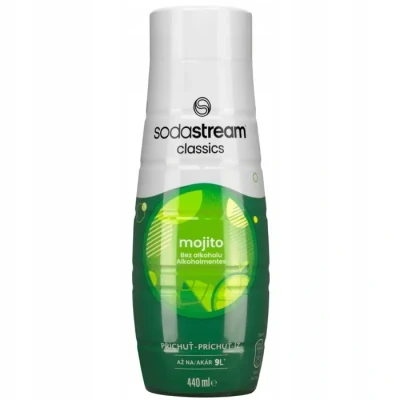 Image de SodaStream Concentré Mojito Sans Alcool pour Machine à Eau Pétillante et Soda Préparez jusqu&#039;à 9 Litres de en Quelques Secondes, 440ml