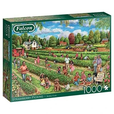 Image de Jumbo Spiele Strawberry Picking 1000 Teile NEU Jeu de Puzzle, 11340, Multicolore