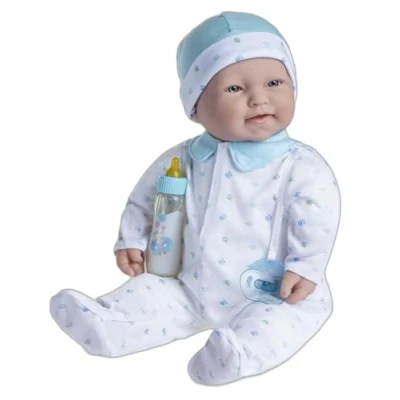 Image de JC TOYS Poupée La Baby de 51 cm a Un Corps Doux et Lavable, biberon Magique Sucette, Bleu, conçu en Espagne, 2 Ans
