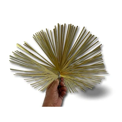 Image de Hérisson acier plat carré 400 x mm Embout fileté M12*1,75mm Ramonage conduits non gainés Cheminées chaudières poeles canalisations Adaptable tous types de cannes Kibros 4EC40