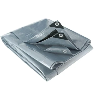 Image de WERKA PRO Bâche Multifonctions Grise et Noire 200 g/m2 6 x 10 m