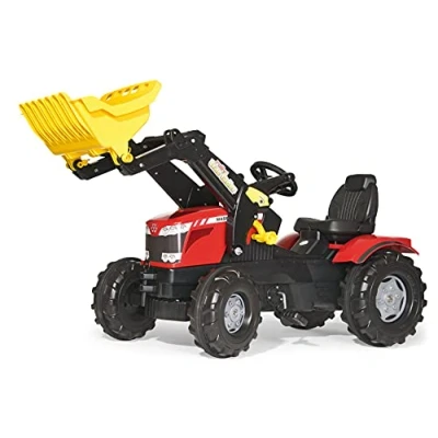 Image de Rolly Toys 61 113 3 Tracteur À Pédales Rollyfarmtrac Massey Ferguson + Pelle Avant