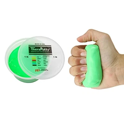 Image de CanDo TheraPutty Pâte à malaxer 450 g vert (moyen)