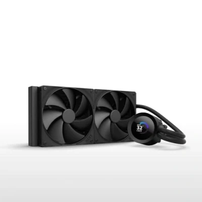 Image de NZXT Kraken Plus 280 Refroidisseur liquide AIO pour CPU Radiateur 280mm 2 x Ventilateurs F140P Écran LCD carré personnalisable de 1,54&quot; AMD® AM5, AM4 Intel® LGA 1851/1700, 1200/115X Noir