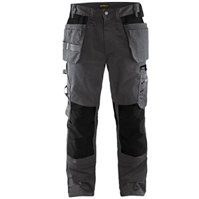 Image de Blaklader 15551860 Pantalon d&#039;artisan, Gris foncé/Noir, taille C46