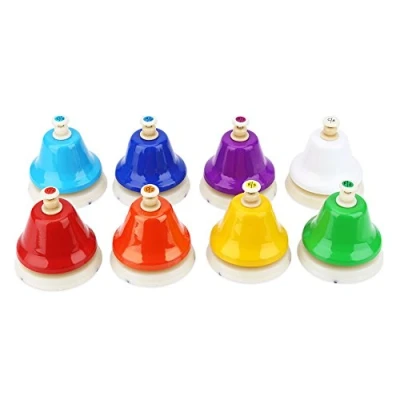 Image de Ensemble de Cloches à Main, 8 Note Musicales Instruments Jouet pour Enfants